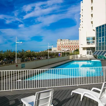 Nouvelle Vague Modern Ocean View W Balcony - Swimming Pool Apartment Biarritz